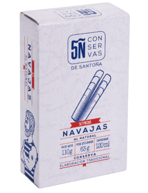 Lata Navajas al natural 120 ml