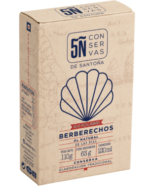 Lata Berberechos al natural 120 ml