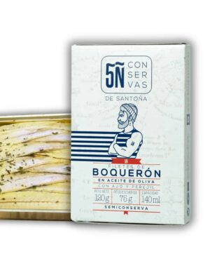 Boquerones en Vinagre, aceite de oliva, ajo y perejil 140 ml