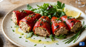 Pimientos del piquillo rellenos de Bonito del Norte 5Ñ