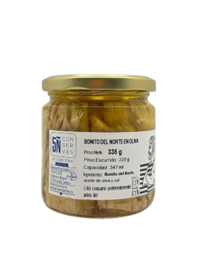 Tarro de Lomo de Bonito del Norte oliva 347 ml