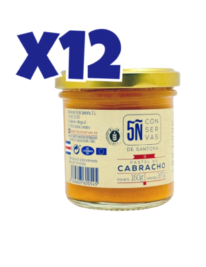 Pack de 12 uds de Tarro de Pastel de Cabracho 167 ml